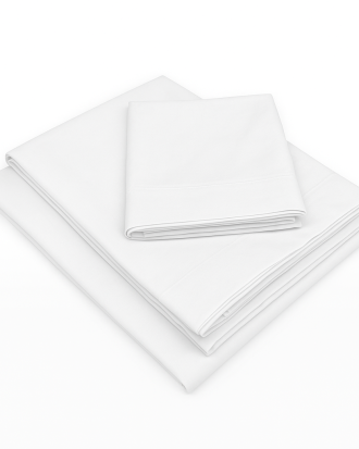 Juego de Sábanas Blanco 1.5 Plz