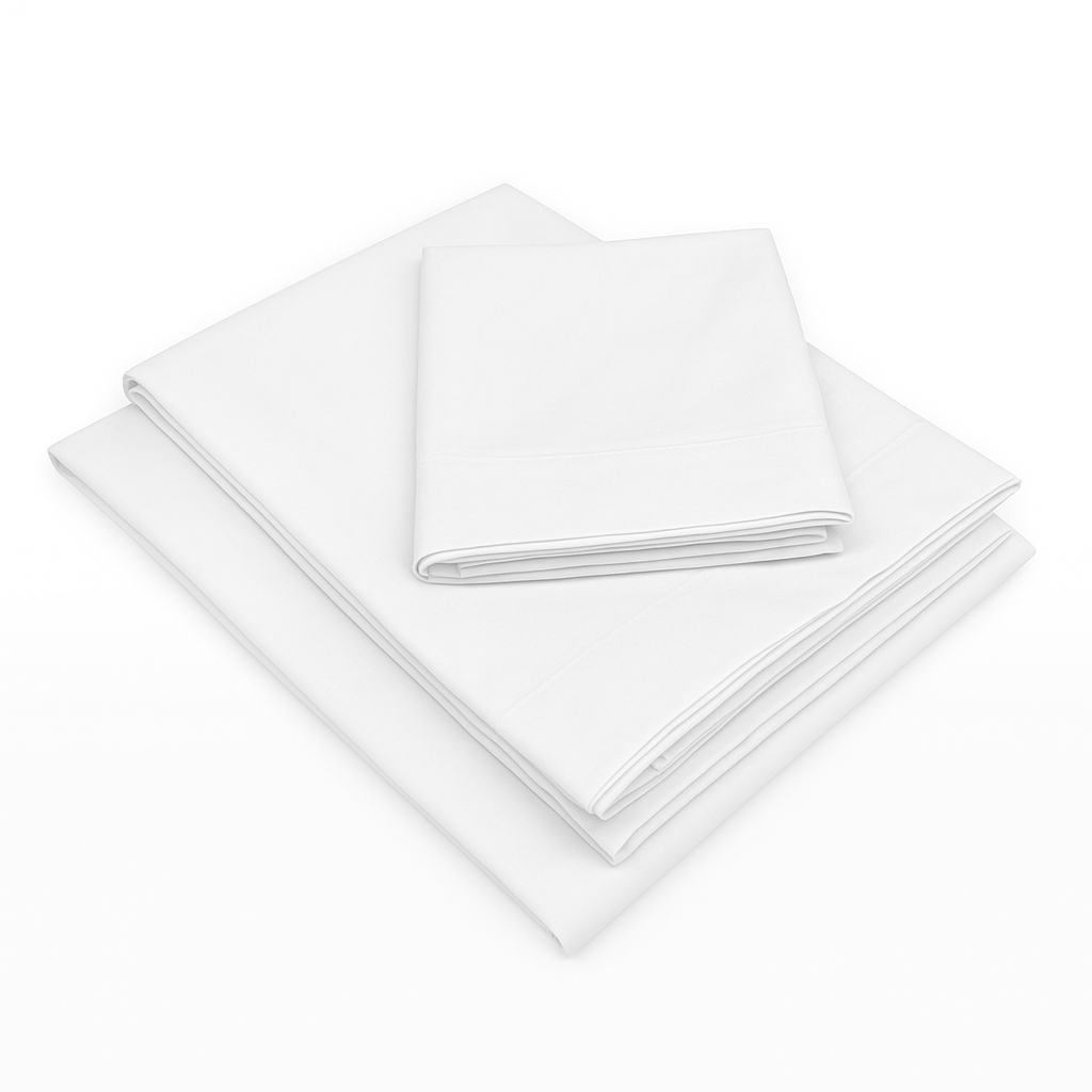 Juego de Sábanas Blanco 2 Plz