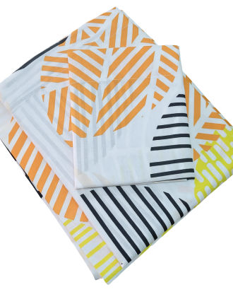 Juego de Sábanas Hojas Naranjas 1.5 Plz